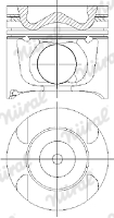 Tłok NÜRAL 87-422007-10