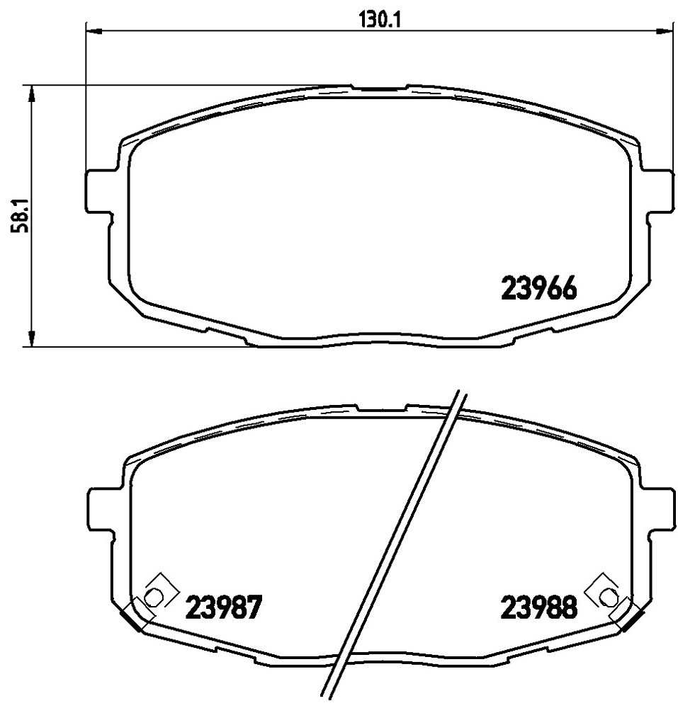 Klocki hamulcowe BREMBO P 30 034X