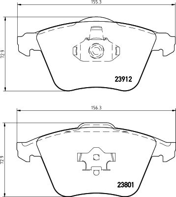 Klocki hamulcowe HELLA 8DB 355 012-281