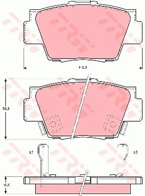 Klocki hamulcowe TRW GDB3039