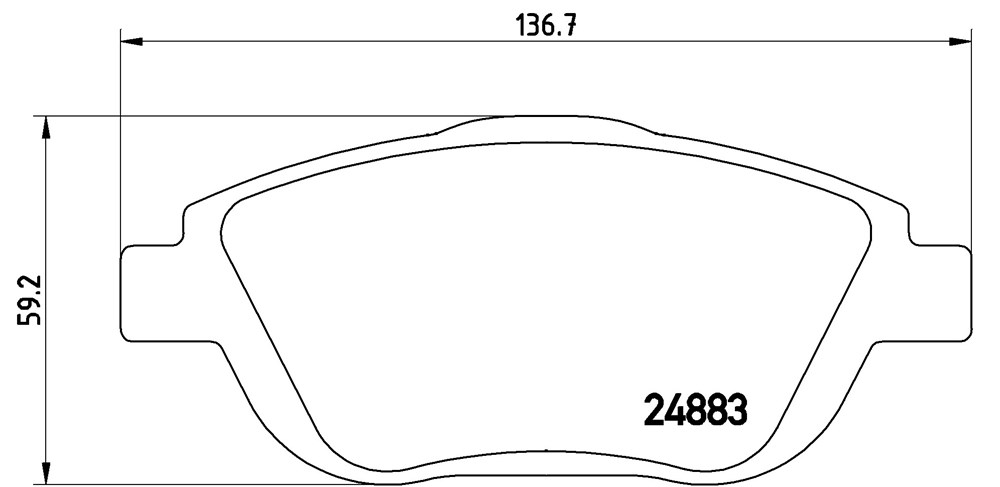 Klocki hamulcowe BREMBO P 61 103