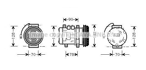 Kompresor klimatyzacji AVA QUALITY COOLING PRK029
