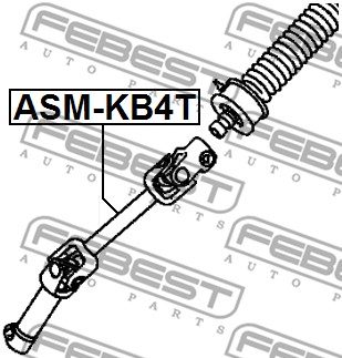 Łącznik kolumny kierowniczej FEBEST ASM-KB4T