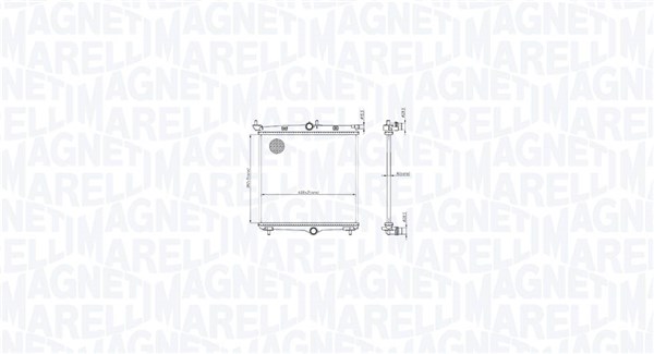 Chłodnica, układ chłodzenia silnika MAGNETI MARELLI 350213216500