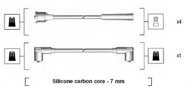 Przewody zapłonowe MAGNETI MARELLI 941155110747