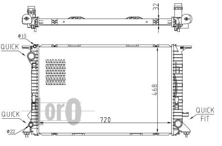 Chłodnica ABAKUS 003-017-0040-B