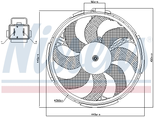 Wentylator NISSENS 85036