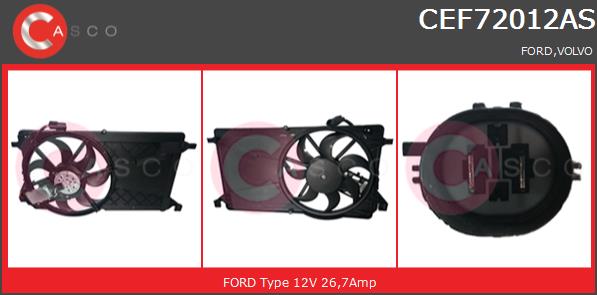 Wentylator CASCO CEF72012AS