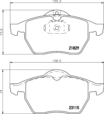 Klocki hamulcowe HELLA 8DB 355 007-771