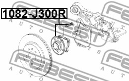 Piasta koła FEBEST 1082-J300R