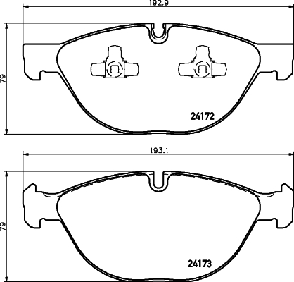 Klocki hamulcowe HELLA 8DB 355 012-661