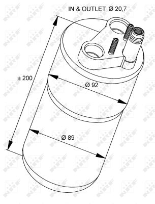 Osuszacz klimatyzacji NRF 33216