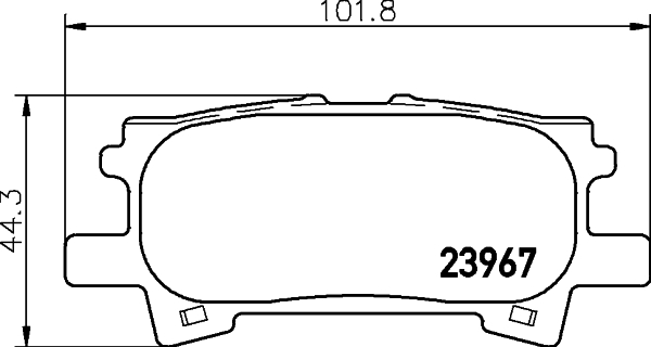 Klocki hamulcowe HELLA 8DB 355 010-621