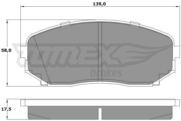 Klocki hamulcowe TOMEX BRAKES TX 17-42