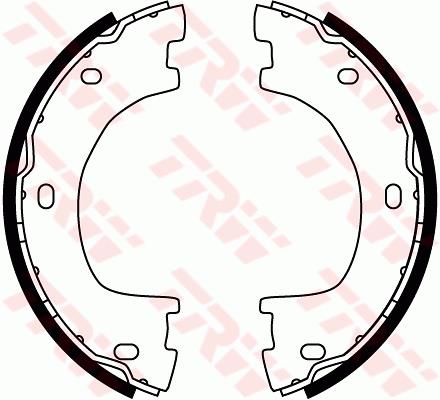 Zestaw szczęk hamulcowych TRW GS8777
