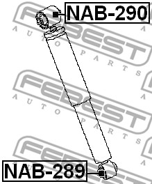 Tuleja montażowa amortyzatora FEBEST NAB-289