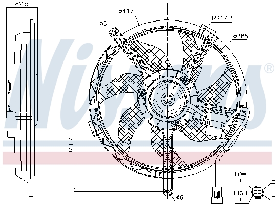 Wentylator NISSENS 85945