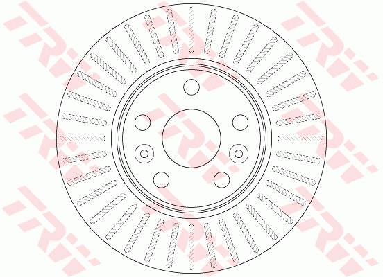Tarcza hamulcowa TRW DF6448