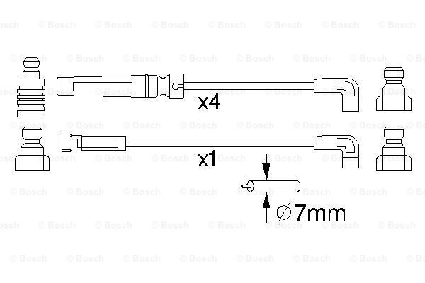 Przewody zapłonowe BOSCH 0 986 356 975