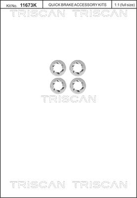 Śruba tarczy hamulcowej TRISCAN 8105 116014