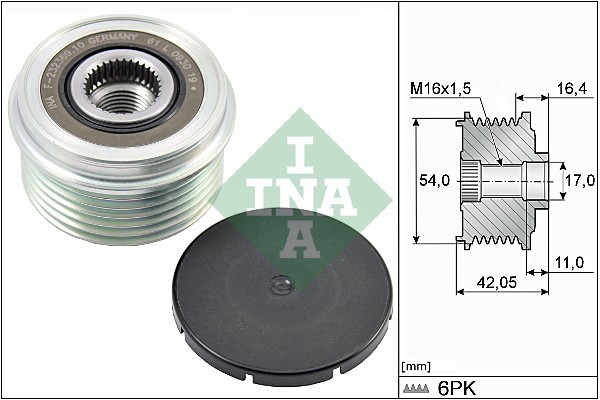 Sprzęgło alternatora INA 535 0285 10
