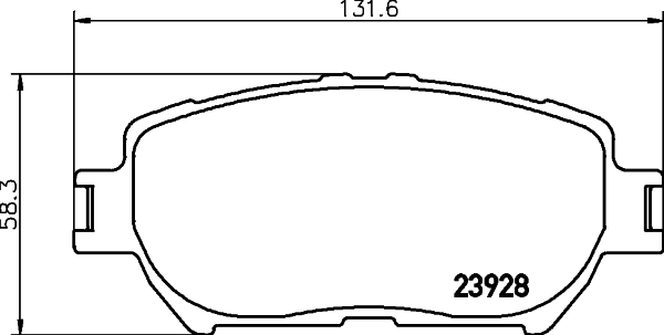 Klocki hamulcowe HELLA 8DB 355 010-431