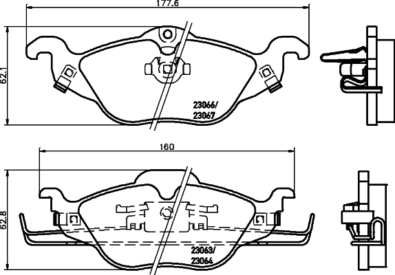 Klocki hamulcowe HELLA 8DB 355 008-571