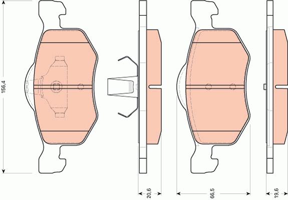 Klocki hamulcowe TRW GDB1753