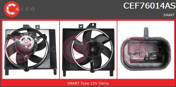 Wentylator CASCO CEF76014AS