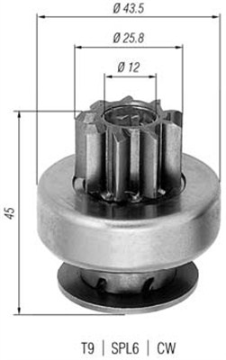 Bendiks rozrusznika MAGNETI MARELLI 940113020237