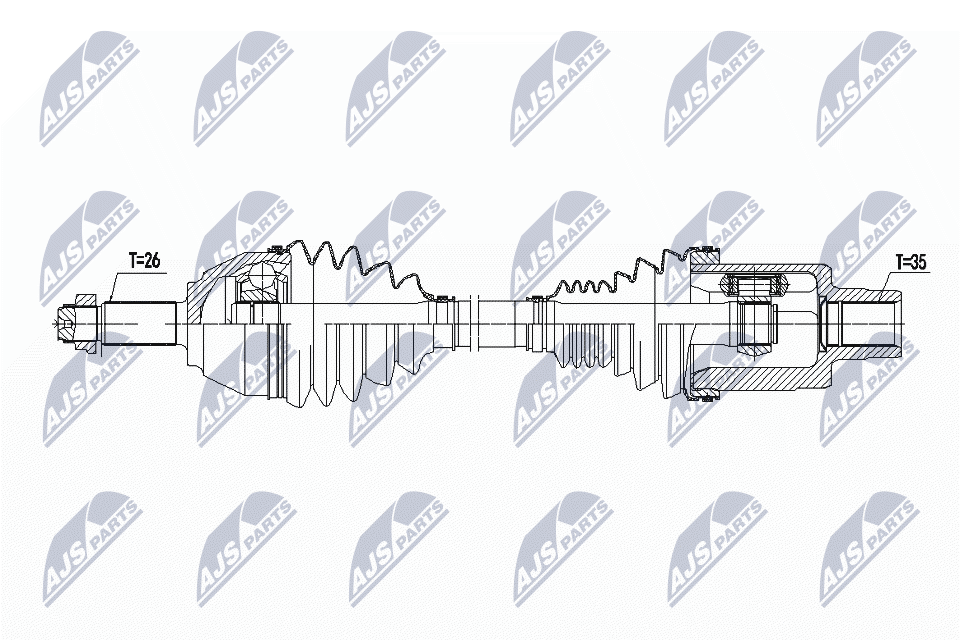 Wał napędowy NTY NPW-BM-135