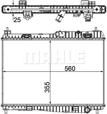Chłodnica MAHLE CR 1135 000P