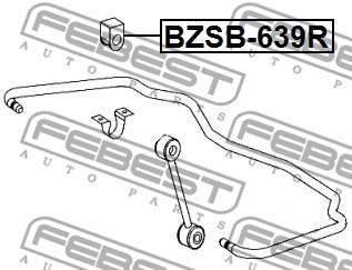 Guma stabilizatora FEBEST BZSB-639R