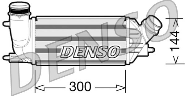 Chłodnica powietrza intercooler DENSO DIT07001
