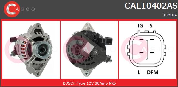 Alternator CASCO CAL10402AS