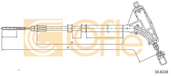 Linka hamulca ręcznego COFLE 10.6218