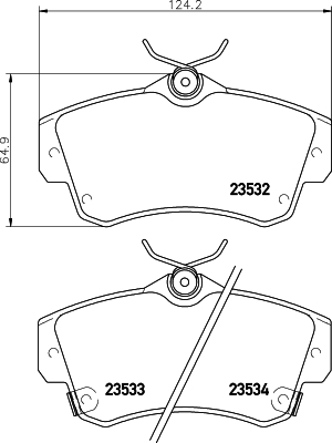 Klocki hamulcowe HELLA 8DB 355 018-651