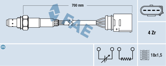 Sonda lambda FAE 77205