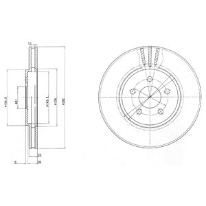 Tarcza hamulcowa DELPHI BG4000