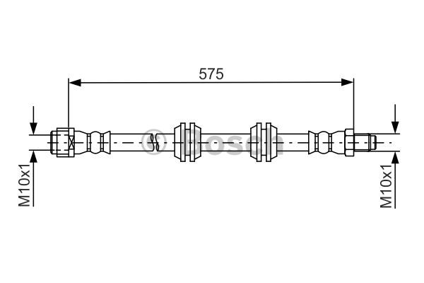 Przewód hamulcowy elastyczny BOSCH 1 987 481 750