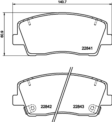 Klocki hamulcowe HELLA 8DB 355 039-921