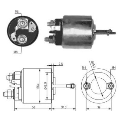 Elektromagnes rozrusznika MEAT & DORIA 46009