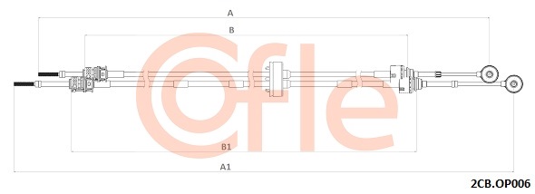 Linka dźwigni zmiany biegów COFLE 92.2CB.OP006