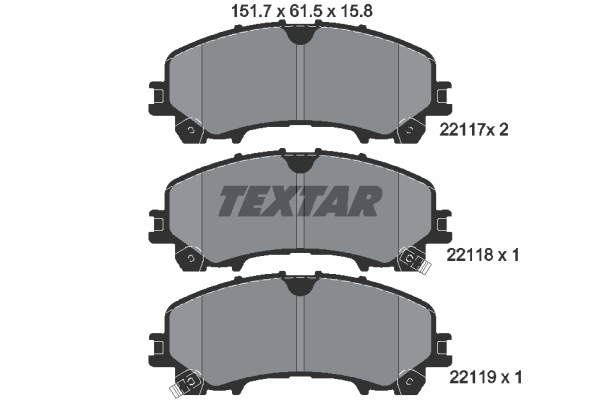 Klocki hamulcowe TEXTAR 2211701