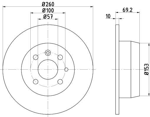 Tarcza hamulcowa HELLA 8DD 355 102-731