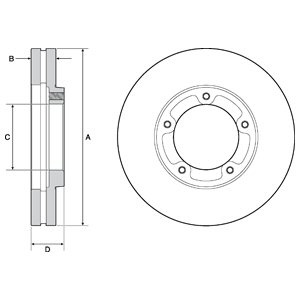 Tarcza hamulcowa DELPHI BG9139
