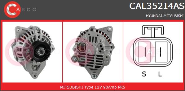 Alternator CASCO CAL35214AS