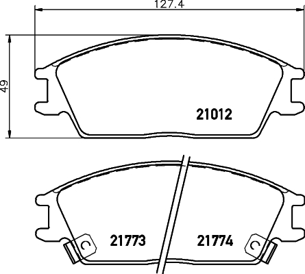 Klocki hamulcowe HELLA 8DB 355 006-271