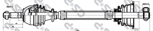 Półoś napędowa GSP 250025