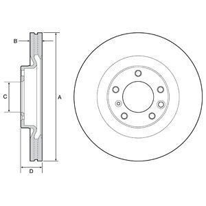 Tarcza hamulcowa DELPHI BG9119C